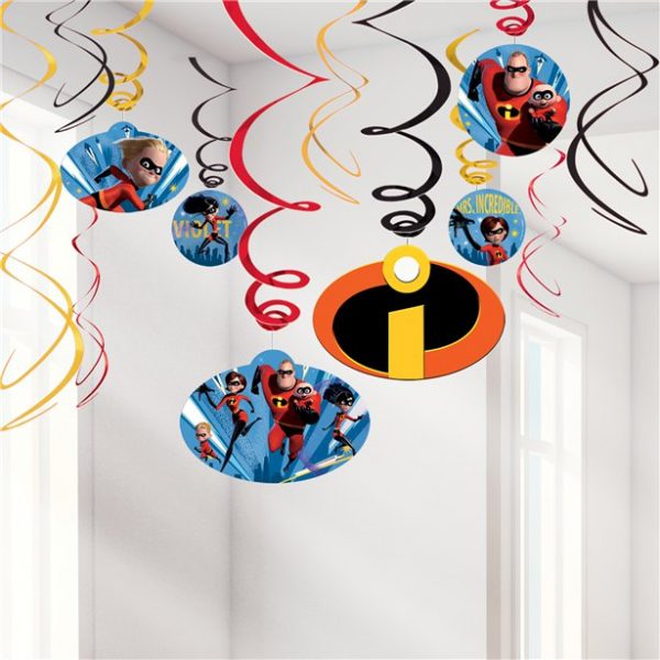 Incredibles 2 Hanging Swirls