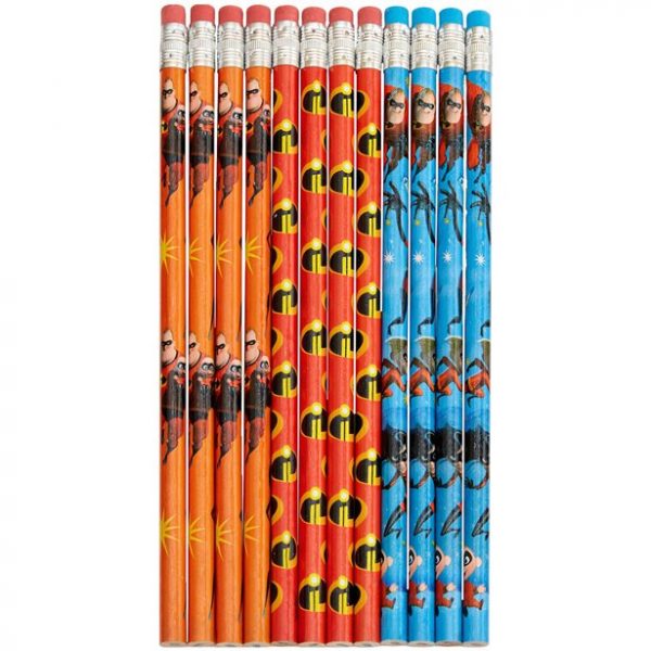 Incredibles 2 Pencils with Erasers