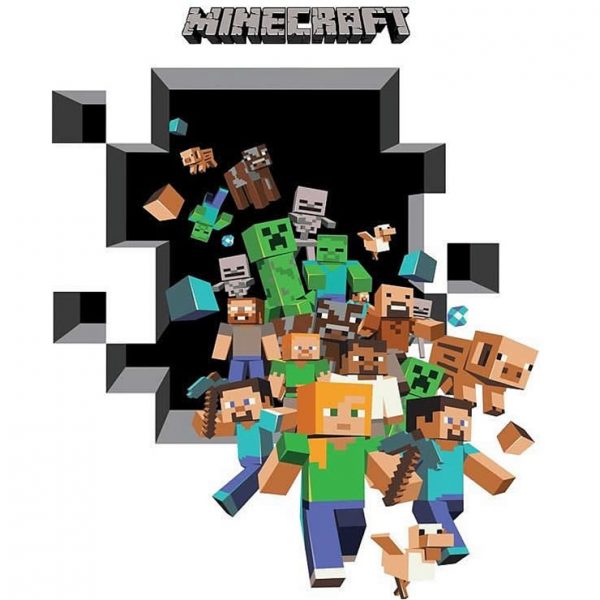 MINECRAFT 3D WALL STICKER