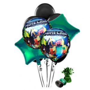 Minecraft Balloon Bouquet (black)