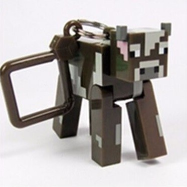 Minecraft Cow Keyring