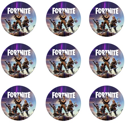 Fortnite Cupcake Icing Image