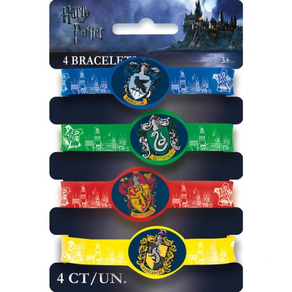 Harry Potter Rubber Bracelet Favors (4 Pack)