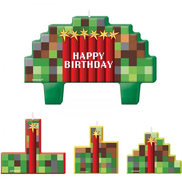 Minecraft Birthday Candle Set