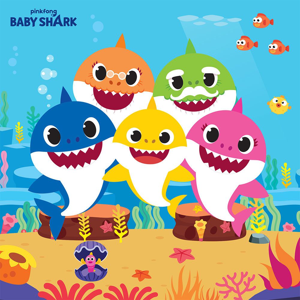 Baby Shark Lunch Napkins - Baby Shark Party Supplies - My Party Box