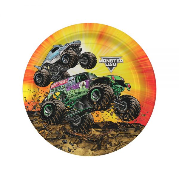 Monster Jam Grave Digger Dessert Plates