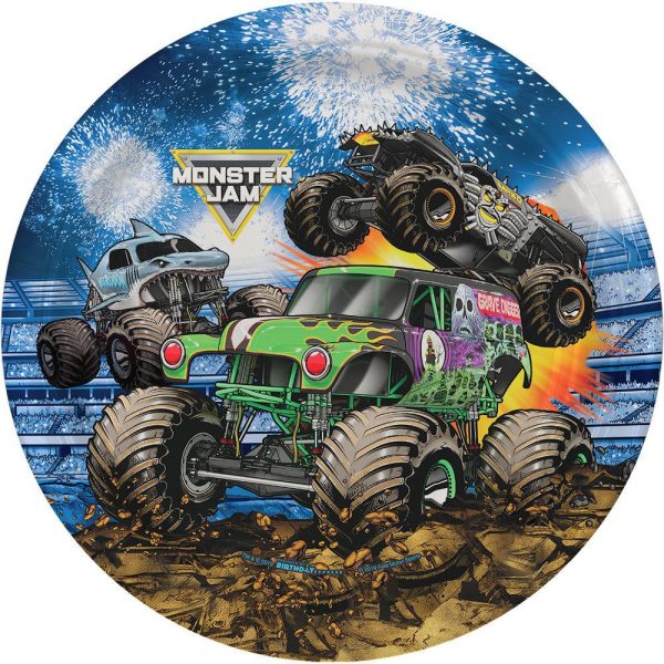 Monster Jam Grave Digger Lunch Plates