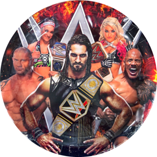 WWE Lunch Plates