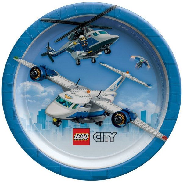 Lego City Dessert Plates