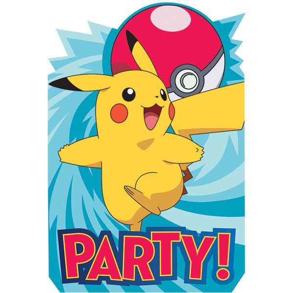 Pokemon Core Invitations