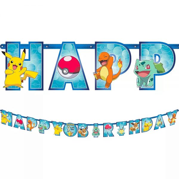 Pokemon Jumbo Birthday Banner