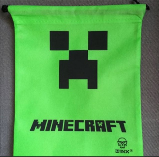 Minecraft Creeper Drawstring Bag