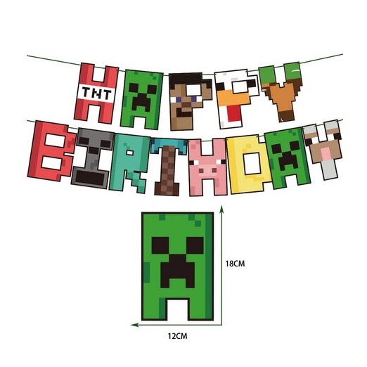 Minecraft Letter Banner