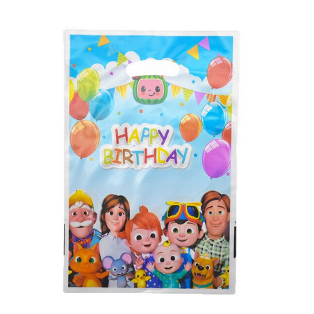 Cocomelon Plastic Party Bags