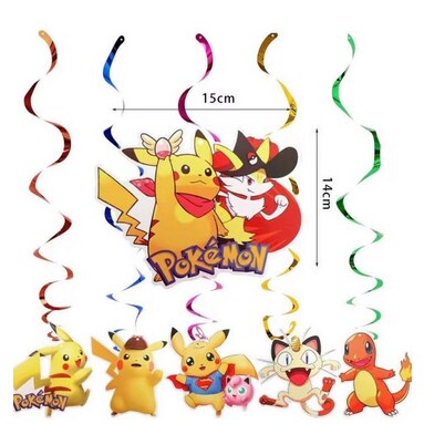 Pokemon Hanging Swirl Decorations