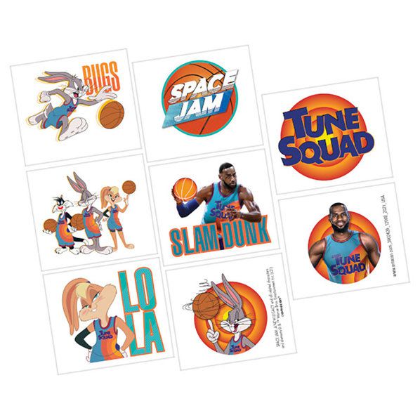 Space Jam 2 Temporary Tattoos