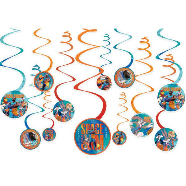 Space Jam hanging Spiral Decorations