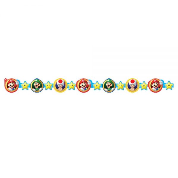 Super Mario Paper Garland