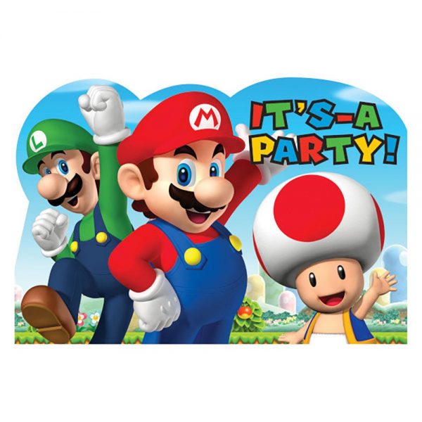 Super Mario Brothers Invitation