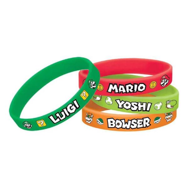 Super Mario Brothers Rubber Bracelets