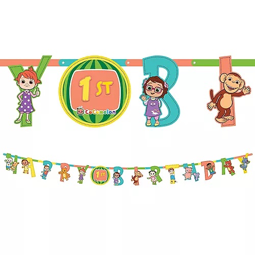 Cocomelon Jumbo Add-An-Age Letter Banner