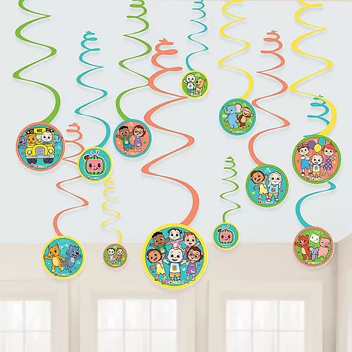 Cocomelon Spiral Decorations