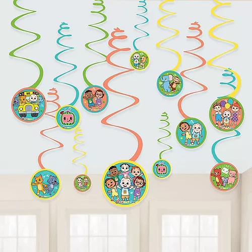 Cocomelon Spiral Decorations