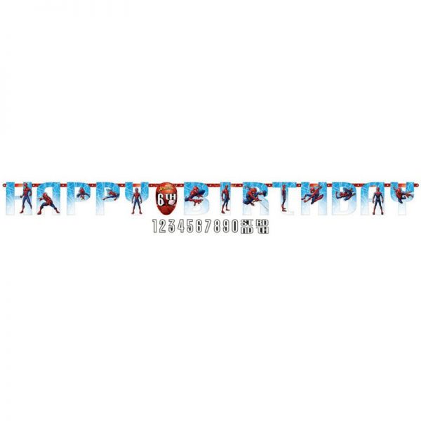 SpiderMan Jumbo Letter Banner