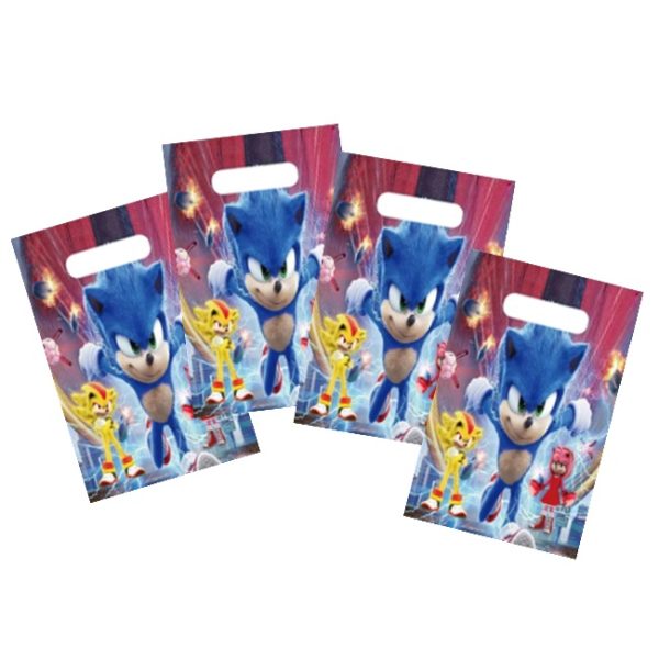 Sonic Plastic Party Bags
