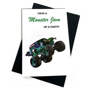 Monster Jam Birthday Card