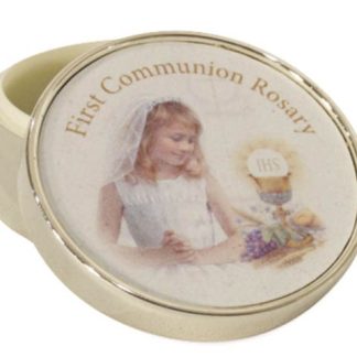 First Holy Communion Rosary Box Girl