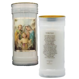 Holy Family Devotional Candle