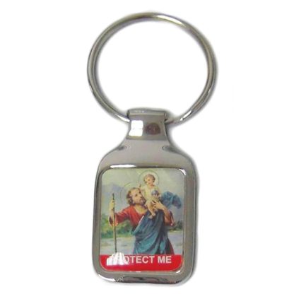 St Christopher Keyring - Square