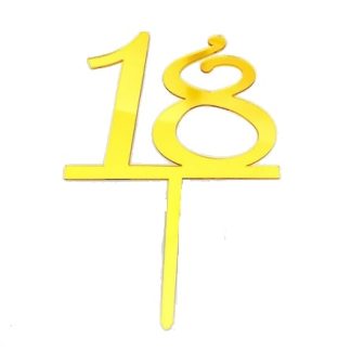 18 Acrylic Cake Topper