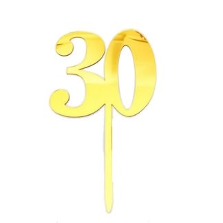 30 Cake Topper