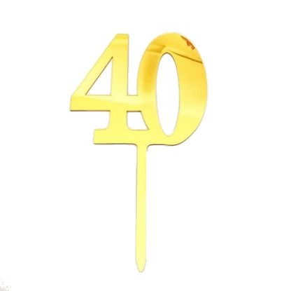 40 Cake Topper