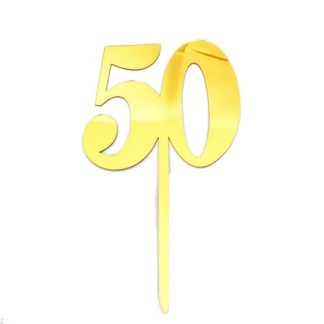 50 Cake Topper