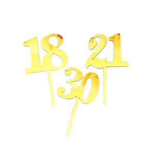 Number Acrylic Cake Topper