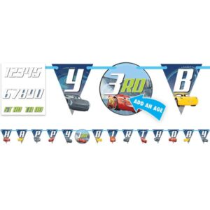 Cars 3 Birthday Age Banner Kit