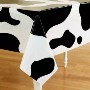 Cow Print Plastic Tablecover