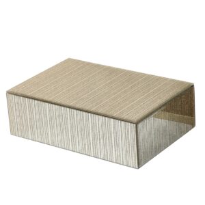 Gold Stripes Glass Jewellery box