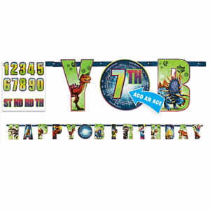 Jurassic World Birthday Banner