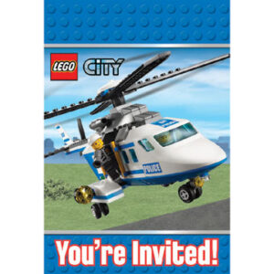 Lego City Invitations
