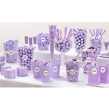 Purple & Lavender Candy Buffet