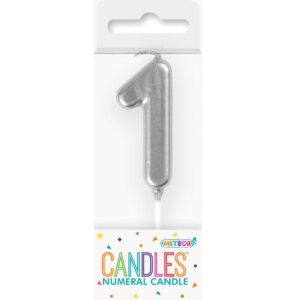 Mini Silver Candle – Number 1