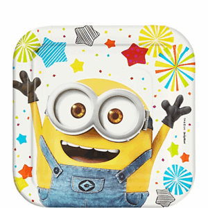 Minions paper Dessert Plates