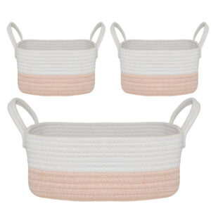 Nursery Storage Set - Blush/White