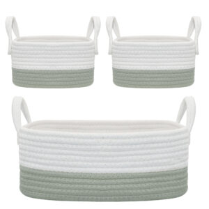 Nursery Storage Set - Sage/White