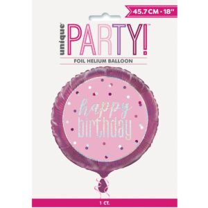 Pink Happy Birthday 45cm