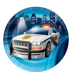 Police Dessert Plates 8ct